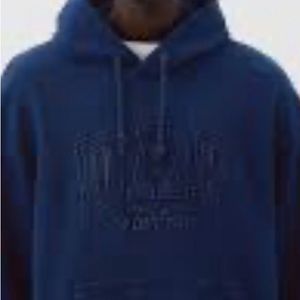 BRAND NWT GAP X DAP INDIGO BLUE DENIM HOODIE LG